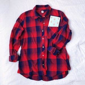 Gap Plaid Long Sleeve Flannel